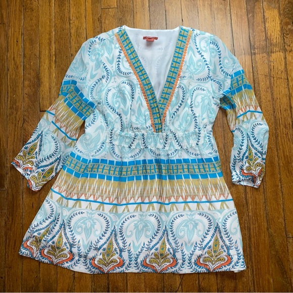 Sundance Tops - Sundance #41 Paisley Tunic Silk Top Medium M